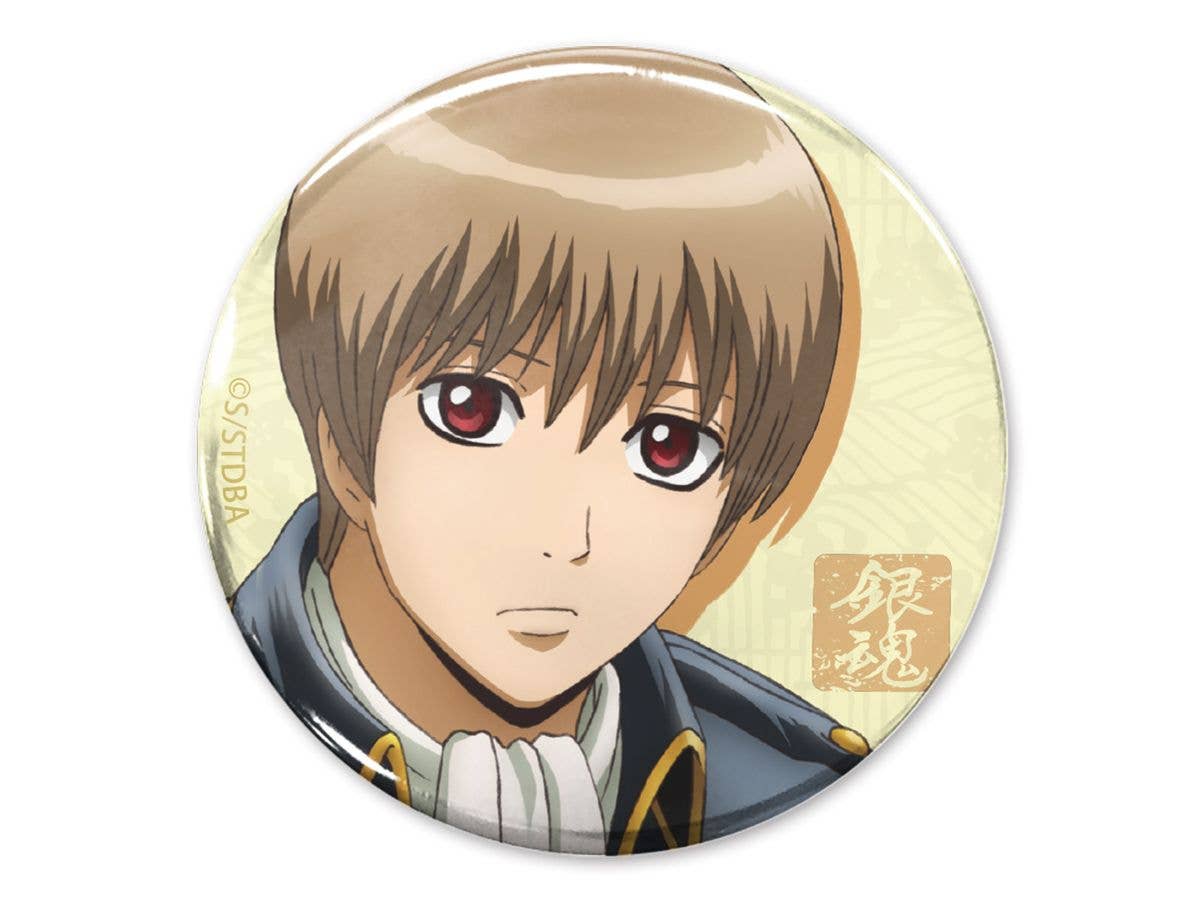 Gintama: Okita Sougo 65mm Can Badge - Okita and a Drink Ver.