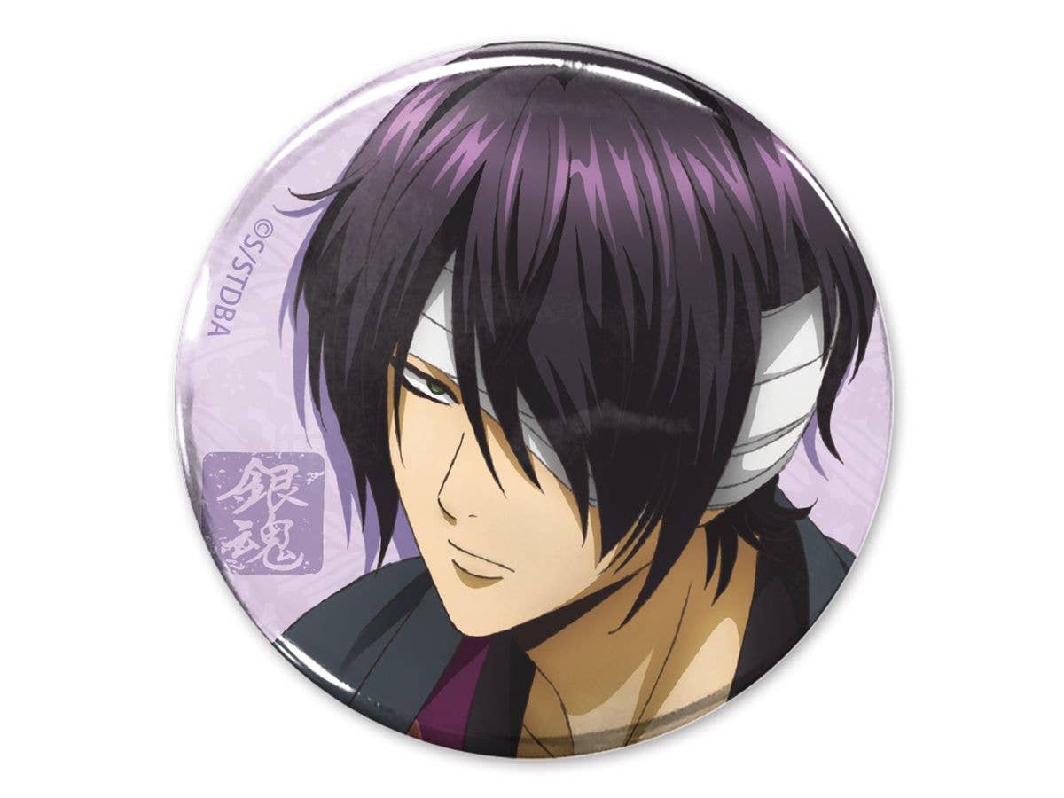 Gintama: Takasugi Shinsuke 65mm Can Badge - Takasugi and a Drink Ver.