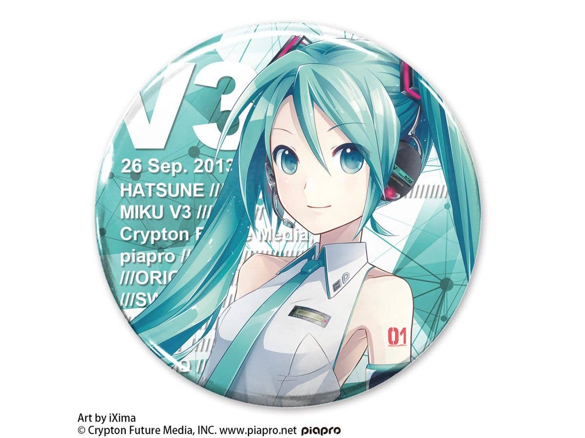 Hatsune Miku V3: Hatsune Miku V3 Can Badge