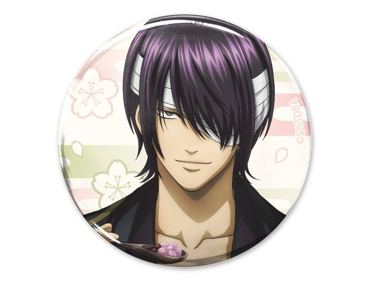 Gintama: Takasugi Shinsuke 65Mm Can Badge Sakura Anmitsu Ver.