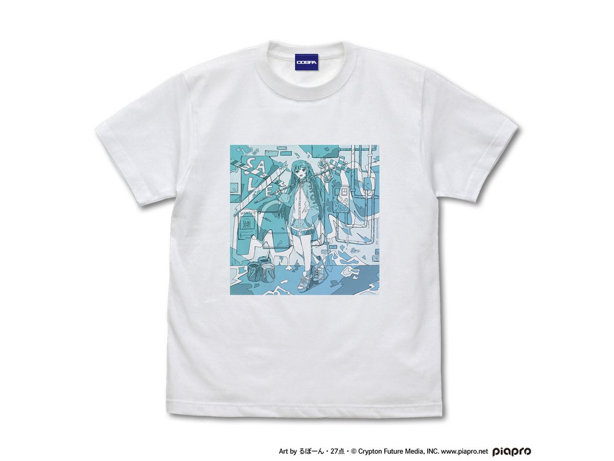 Hatsune Miku T-Shirt Rubon.27 Points.Ver. / White-L