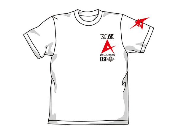 Mobile Suit Gundam: Char's Counterattack: Nu (New) Gundam T-Shirt / White-M