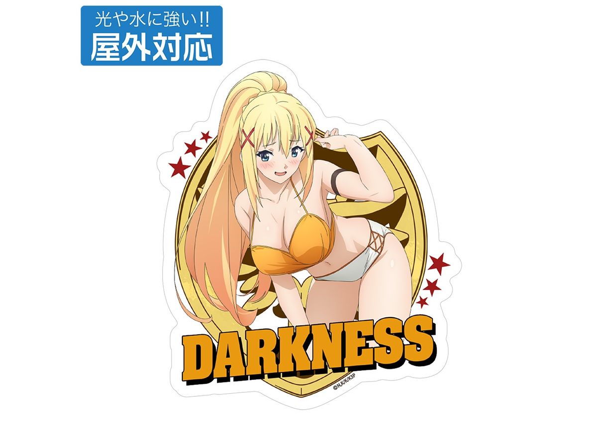 KonoSuba! 3: Newly illustrated Darkness Swimsuit Ver. Suitable for Outdoors Sticker