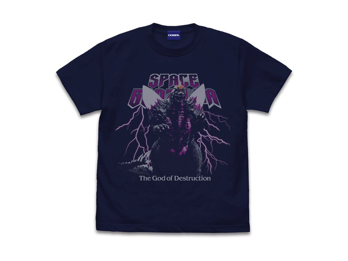 Space Godzilla T-Shirt / Navy-L