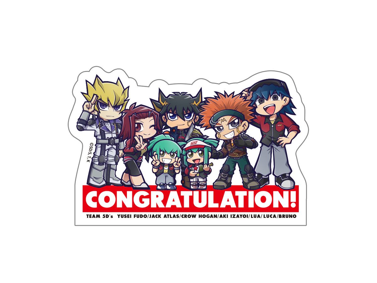 Yu-Gi-Oh 5D's: Team 5D's WRGP Victory Commemorative Deformation Sticker
