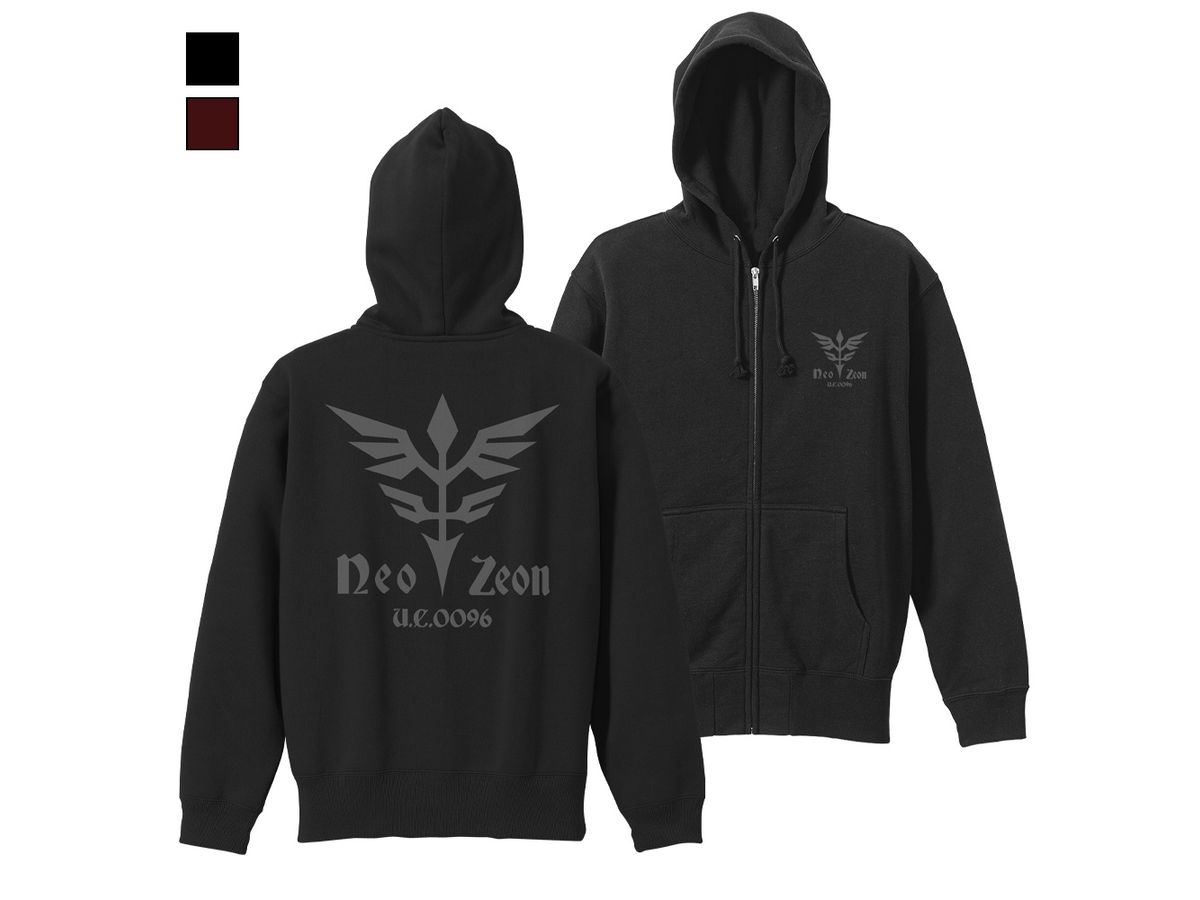 Gundam UC: Neo Zeon Zip Hoodie BLACK L