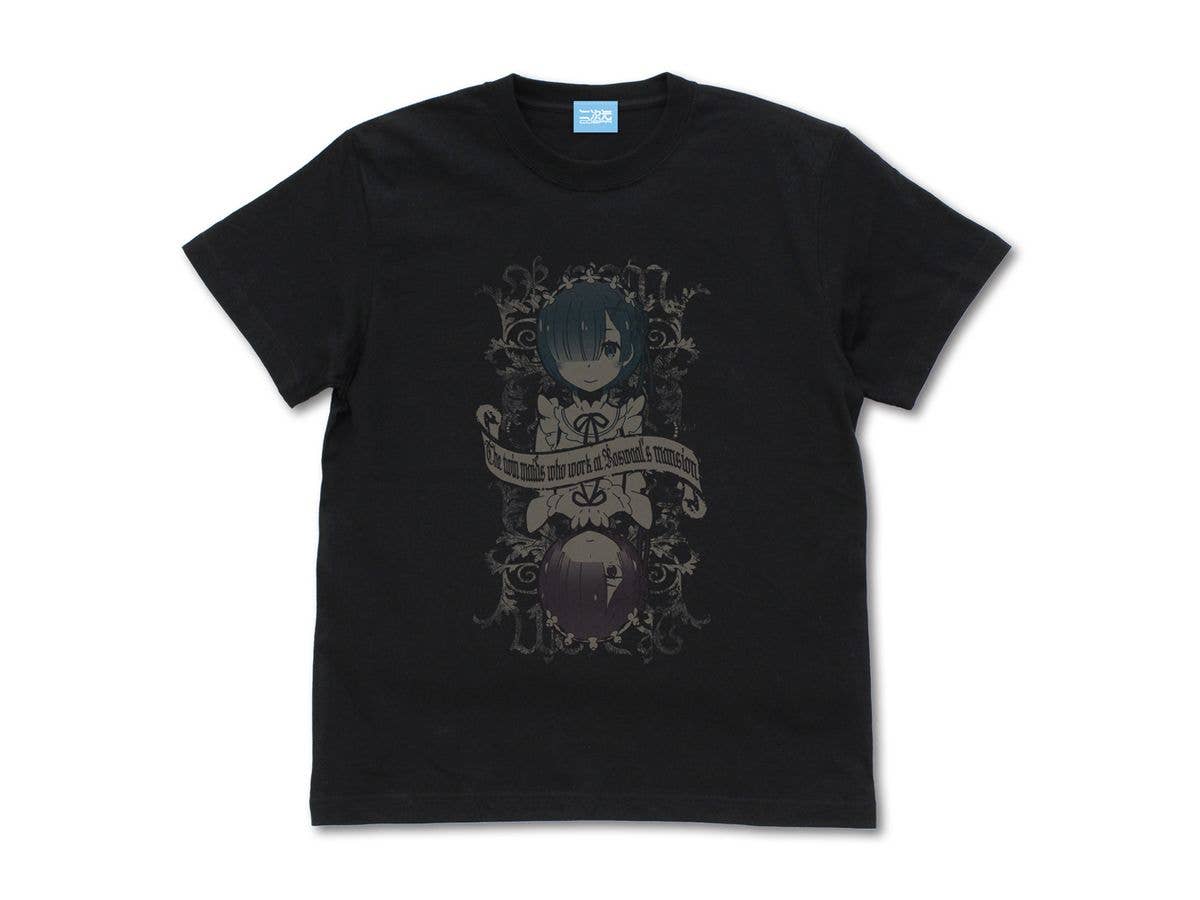 Re:Zero - Starting Life in Another World: Ram & Rem T-Shirt Ver.2.0 / BLACK-XL