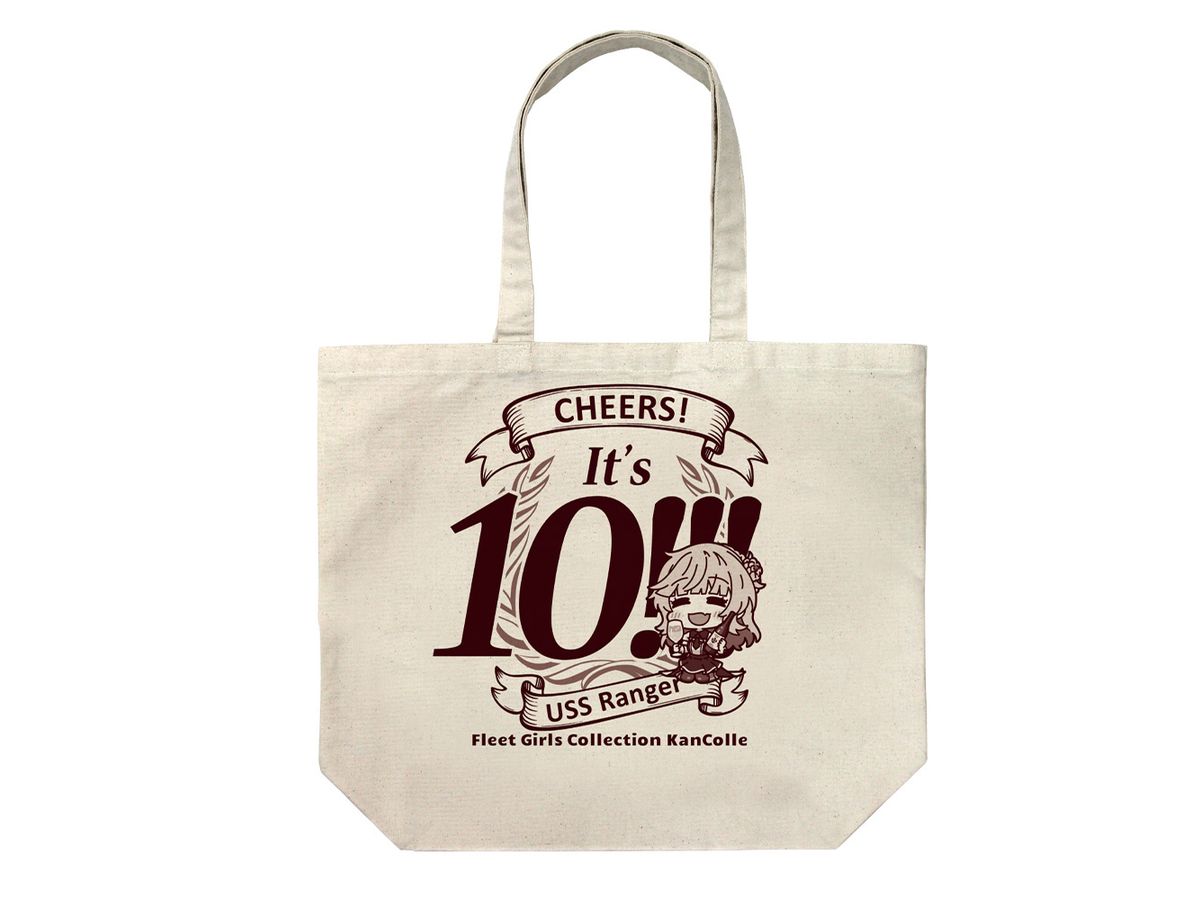 Kancolle: Ranger It's 10!!! Large Tote NATURAL