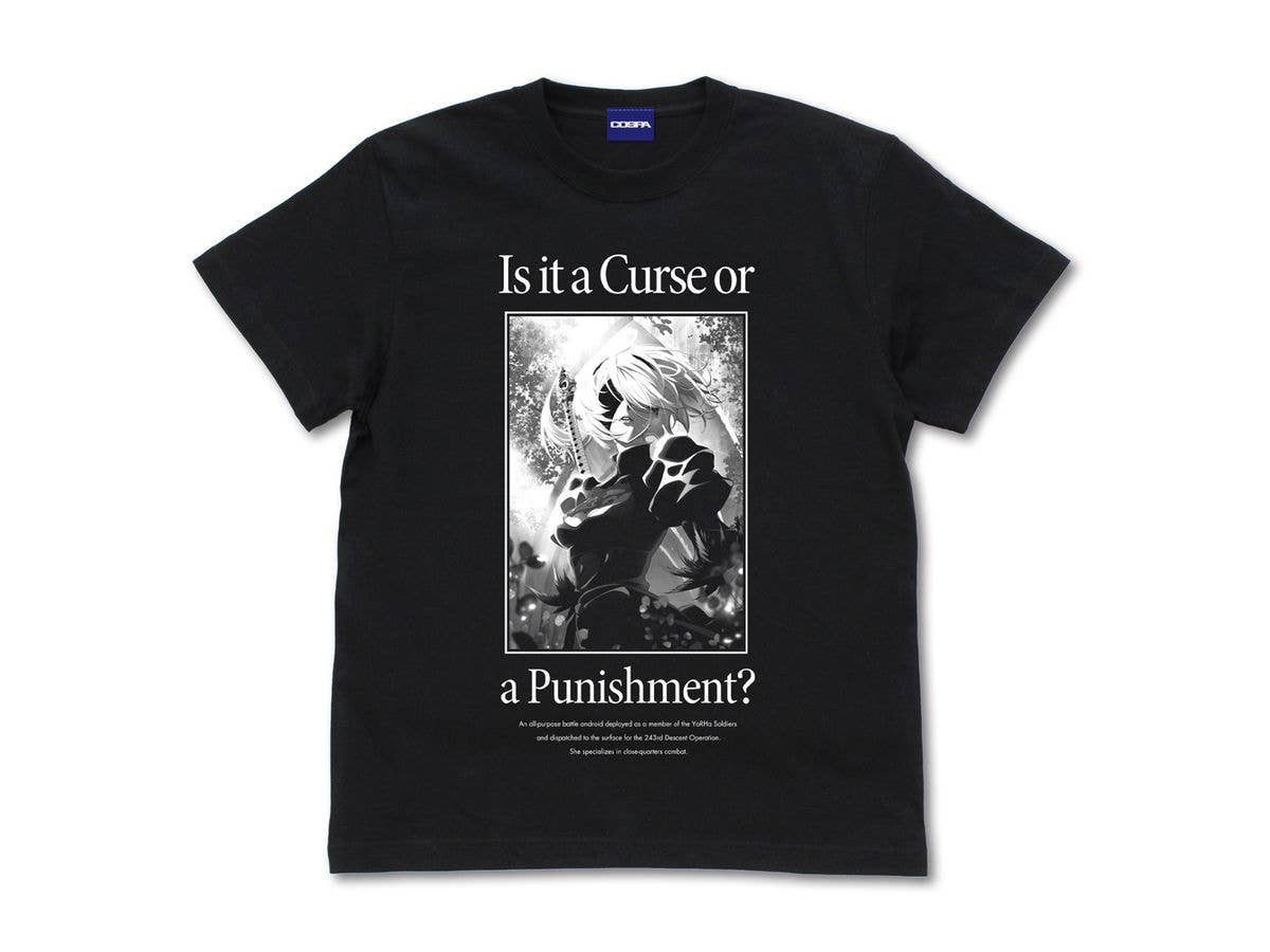 NieR:Automata Ver1.1A: 2B T-Shirt / Black-Xl