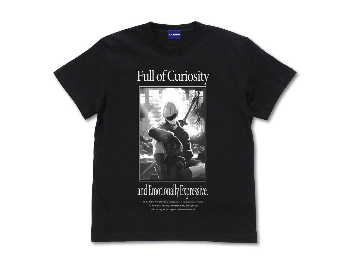 NieR:Automata: 9S T-shirt BLACK L