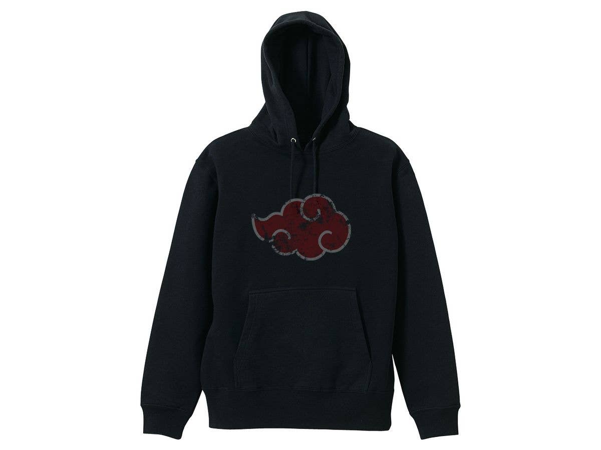 NARUTO Shippuden: Akatsuki Pullover Hoodie BLACK L