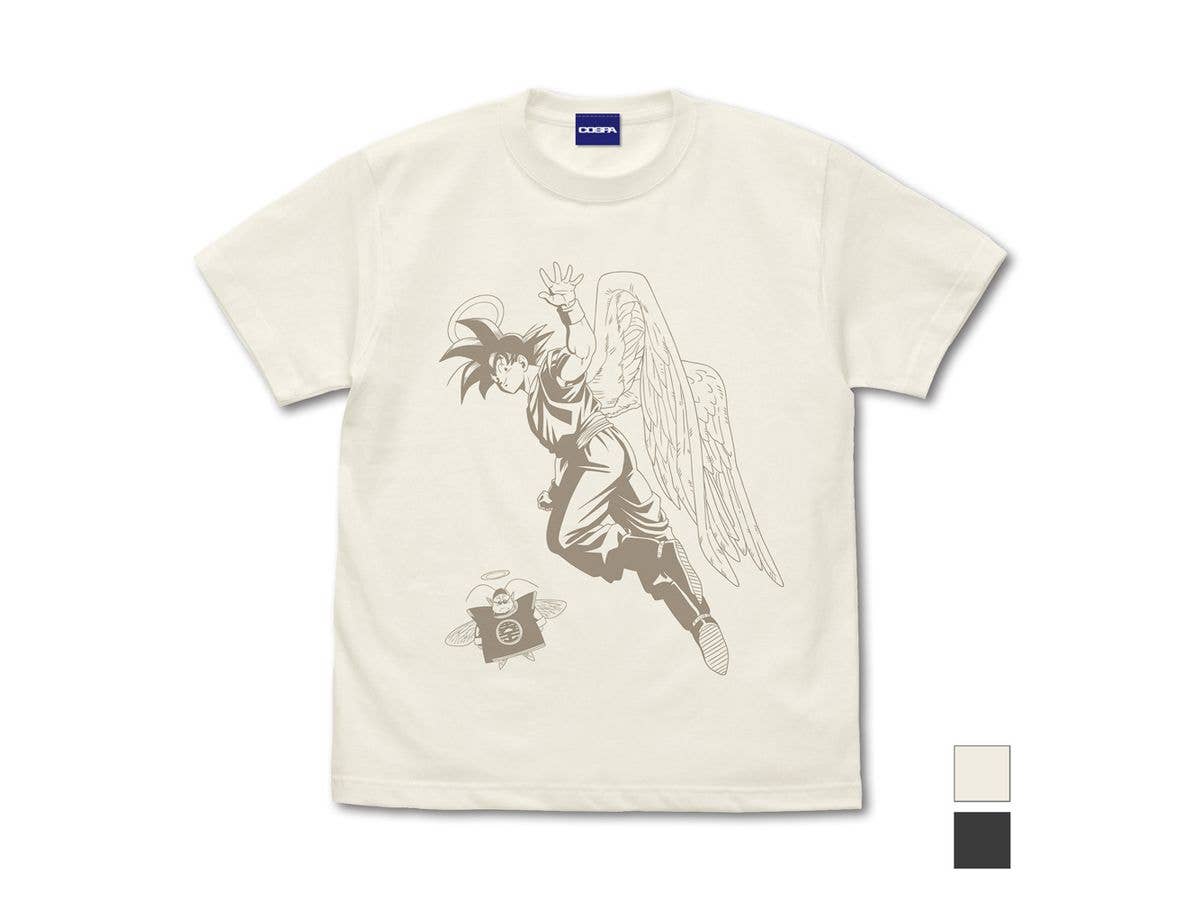 Dragon Ball Z: Son Goku (Angel) and King Kai T-Shirt VANILLA WHITE XL