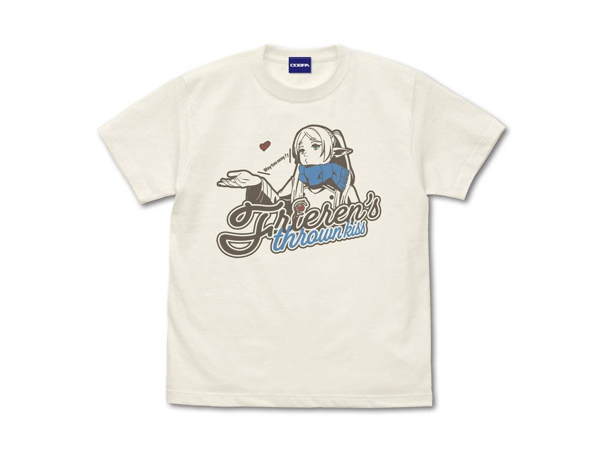 Frieren: Beyond Journey's End - Frieren's Kiss T-Shirt / VANILLA WHITE-L