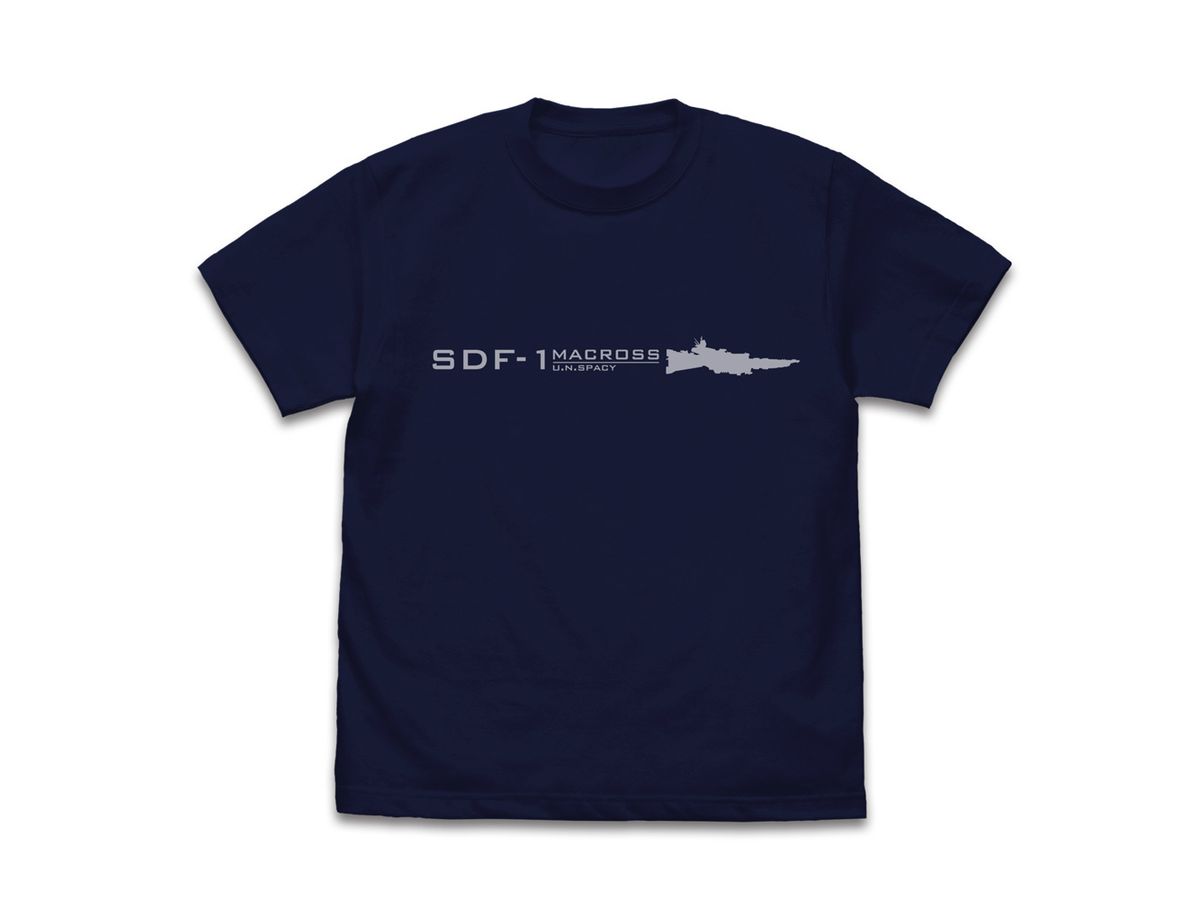 Macross: SDF-1 Macross T-shirt/NAVY-L