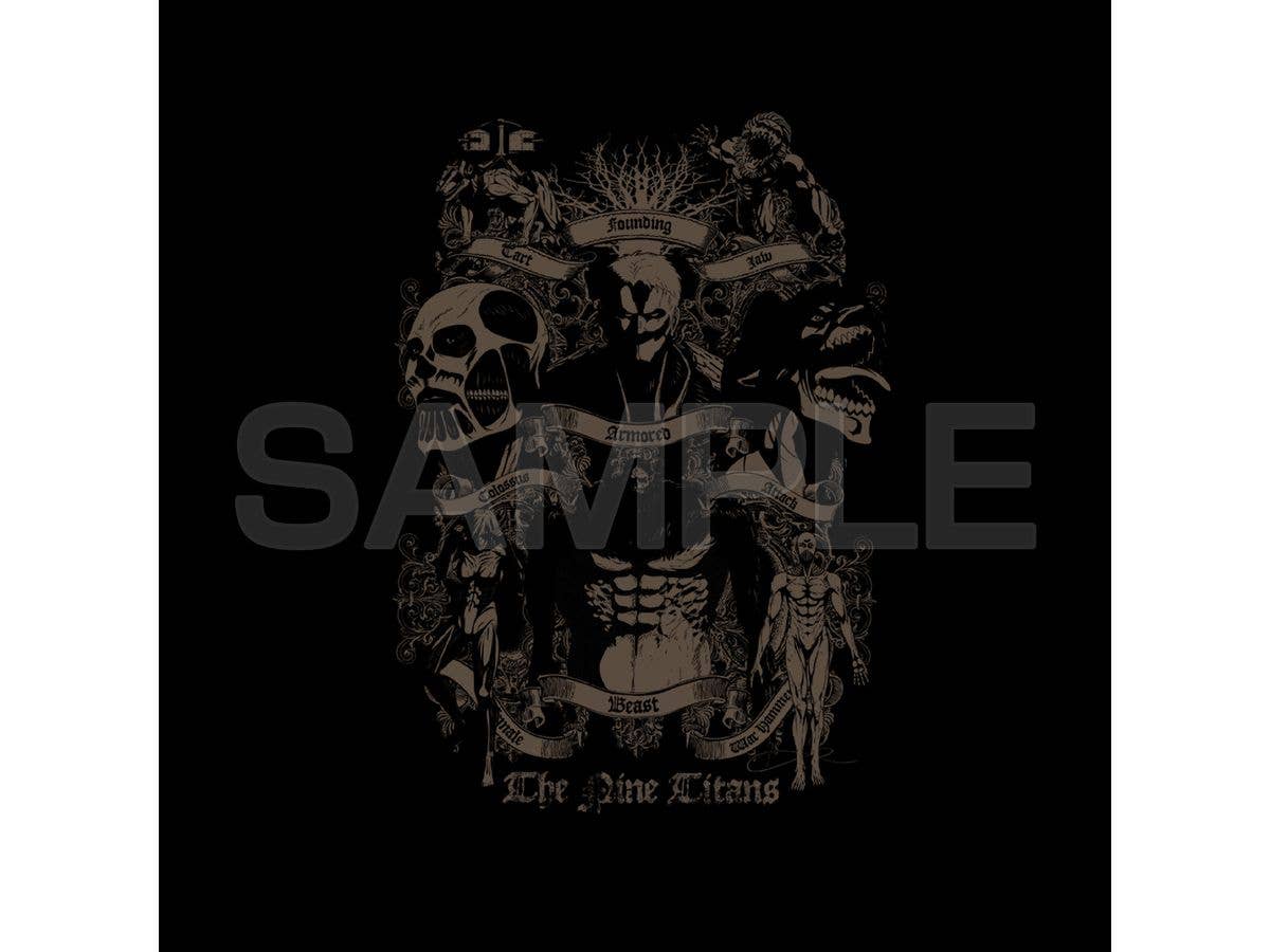 Attack on Titan: Nine Titans T-Shirt Ver2.0 / BLACK-XL