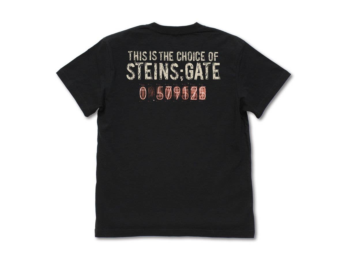 STEINS;GATE: El Psy Congroo T-shirt ver.2.0 / BLACK-M
