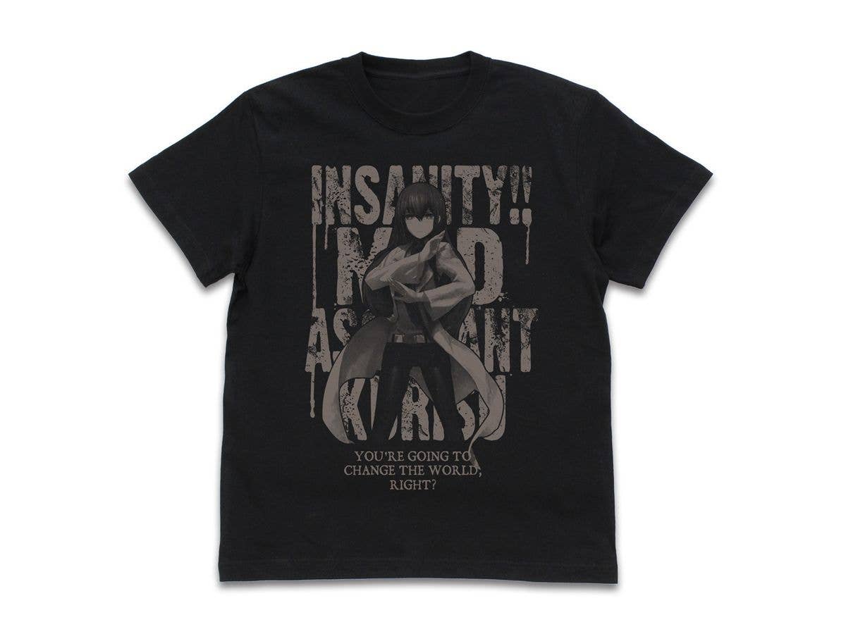 STEINS;GATE: Hououin Kurisu T-shirt / BLACK-L