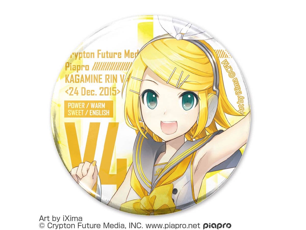 Kagamine Rin V4X 65mm Can Badge