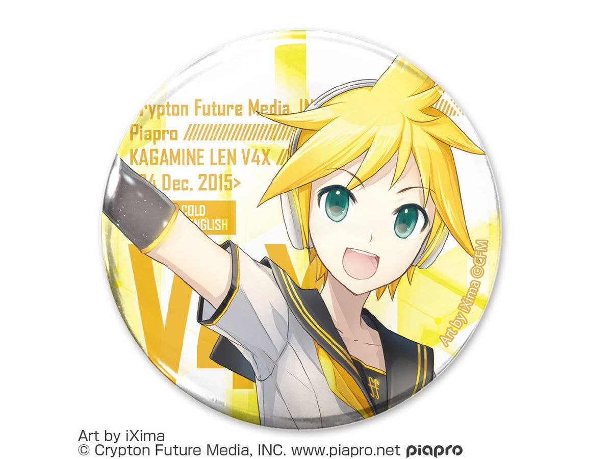 Kagamine Len V4X 65mm Can Badge