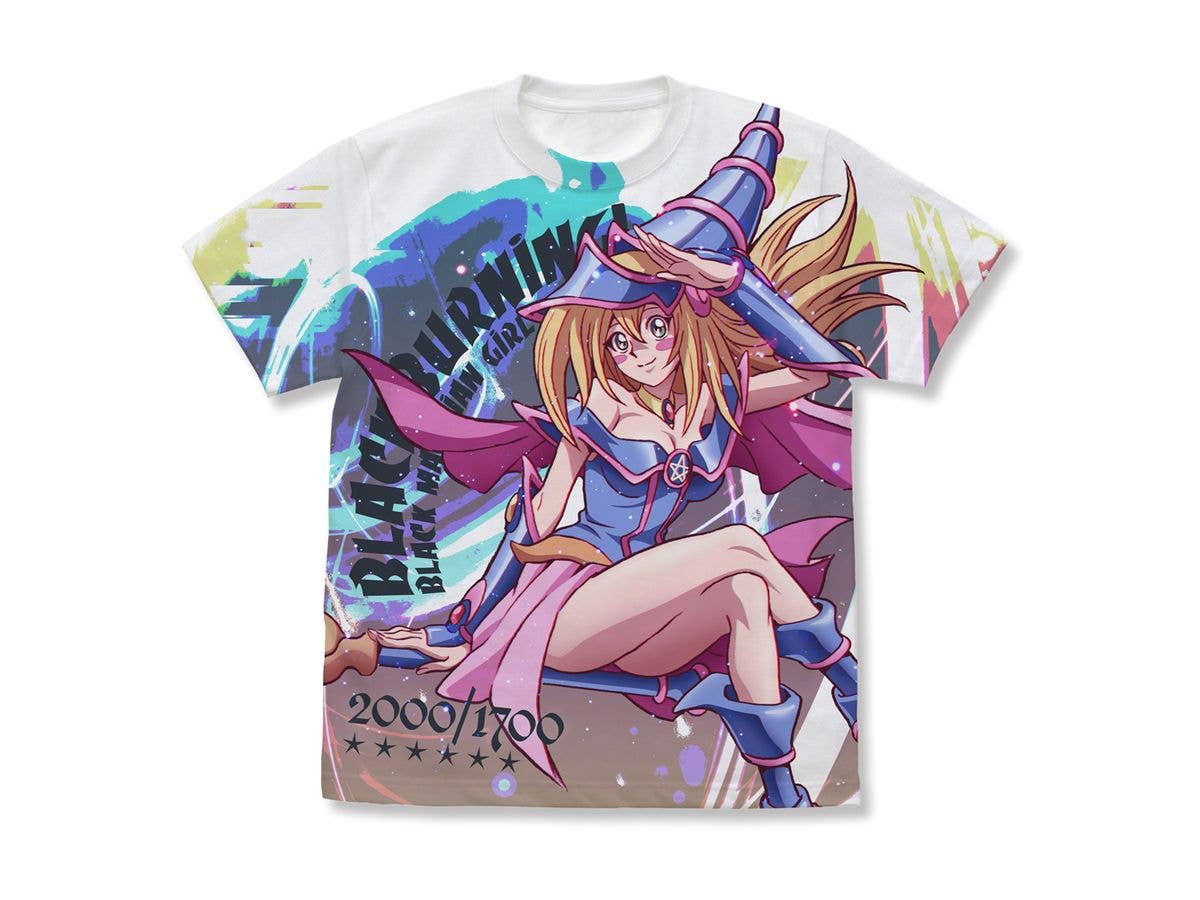 Yu-Gi-Oh! Duel Monsters: Black Magician Girl Full Graphic T-Shirt / White-L