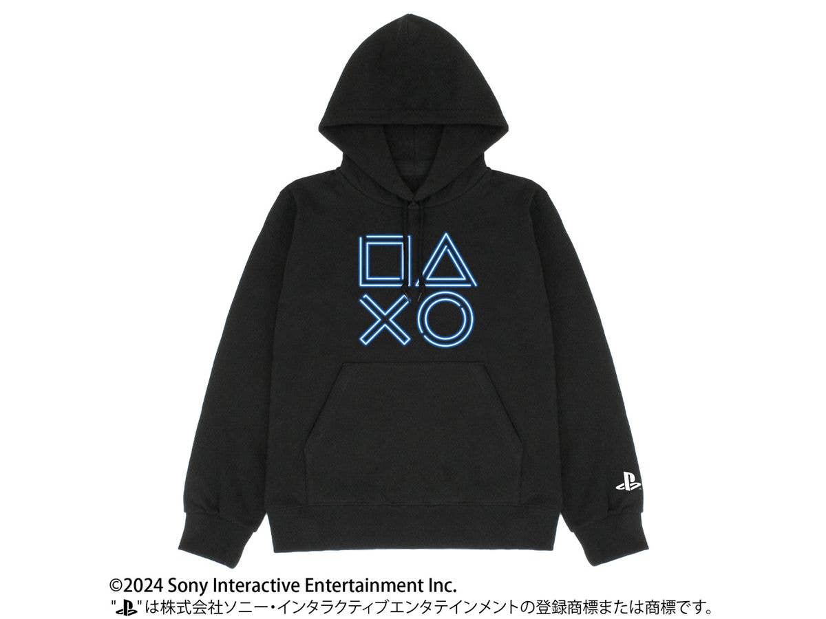 PlayStation: Pullover Hoodie for PlayStation Shapes Neon Ver. / Black-XL