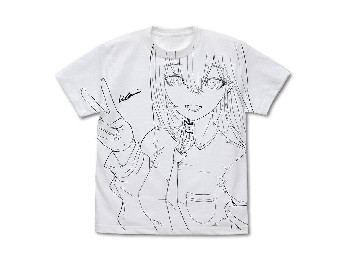 STEINS;GATE: Original Illustration Makise Kurisu All-Print T-Shirt huke Ver. / WHITE-M