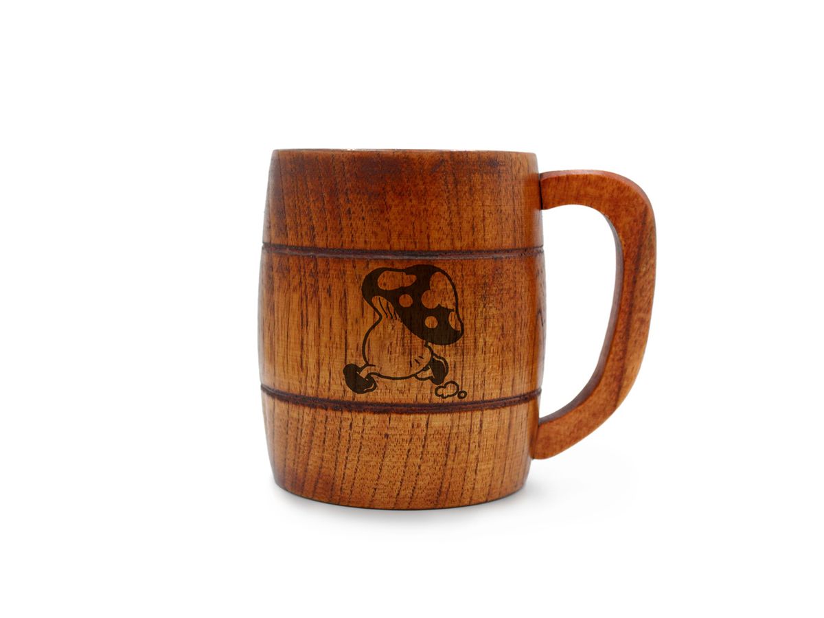 Delicious in Dungeon: Walking Mushroom Barrel-Shaped Wooden Mug