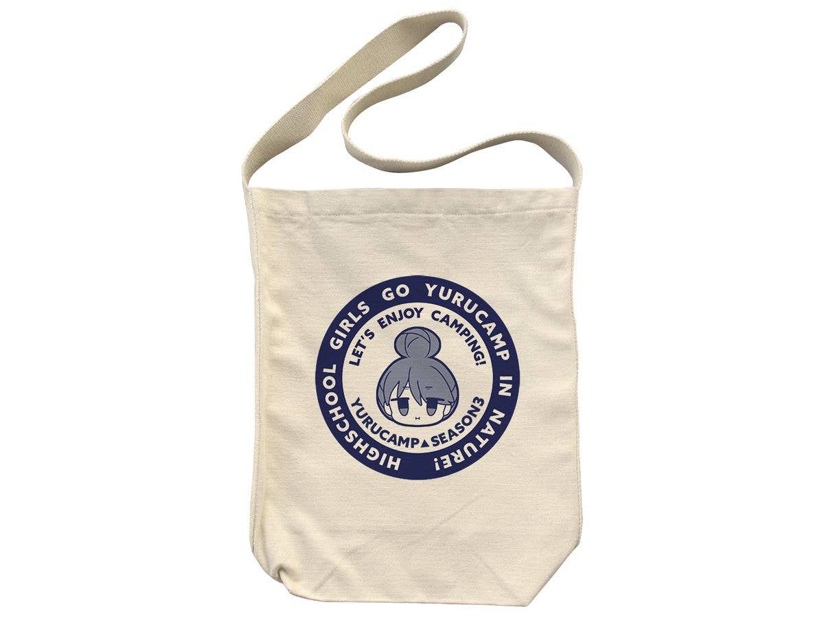 Laid-Back Camp / Yuru Camp Season3: Shima Rin Face Shoulder Tote / Natural