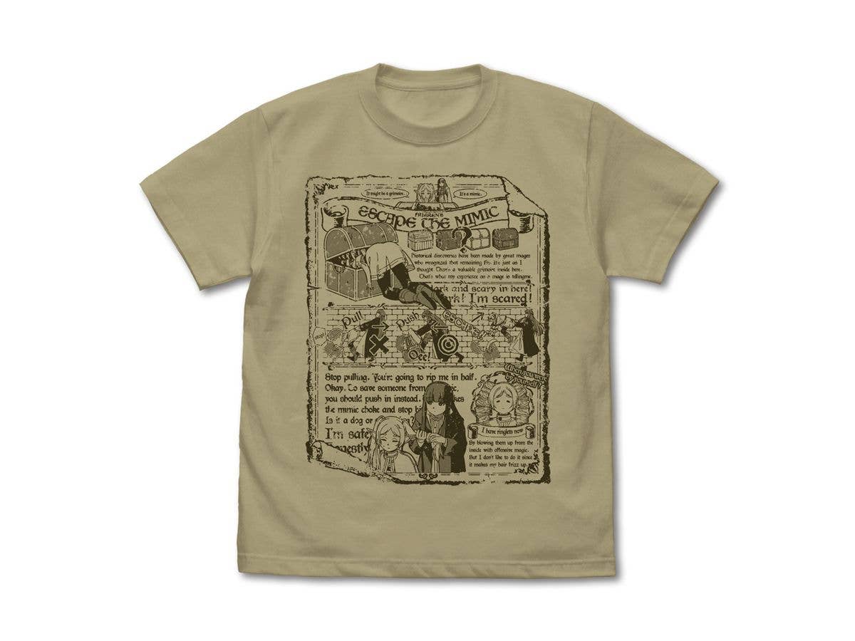 Funeral Of Freiren: Freiren & Fern Mimic Escape T-Shirt / Sand Khaki-L
