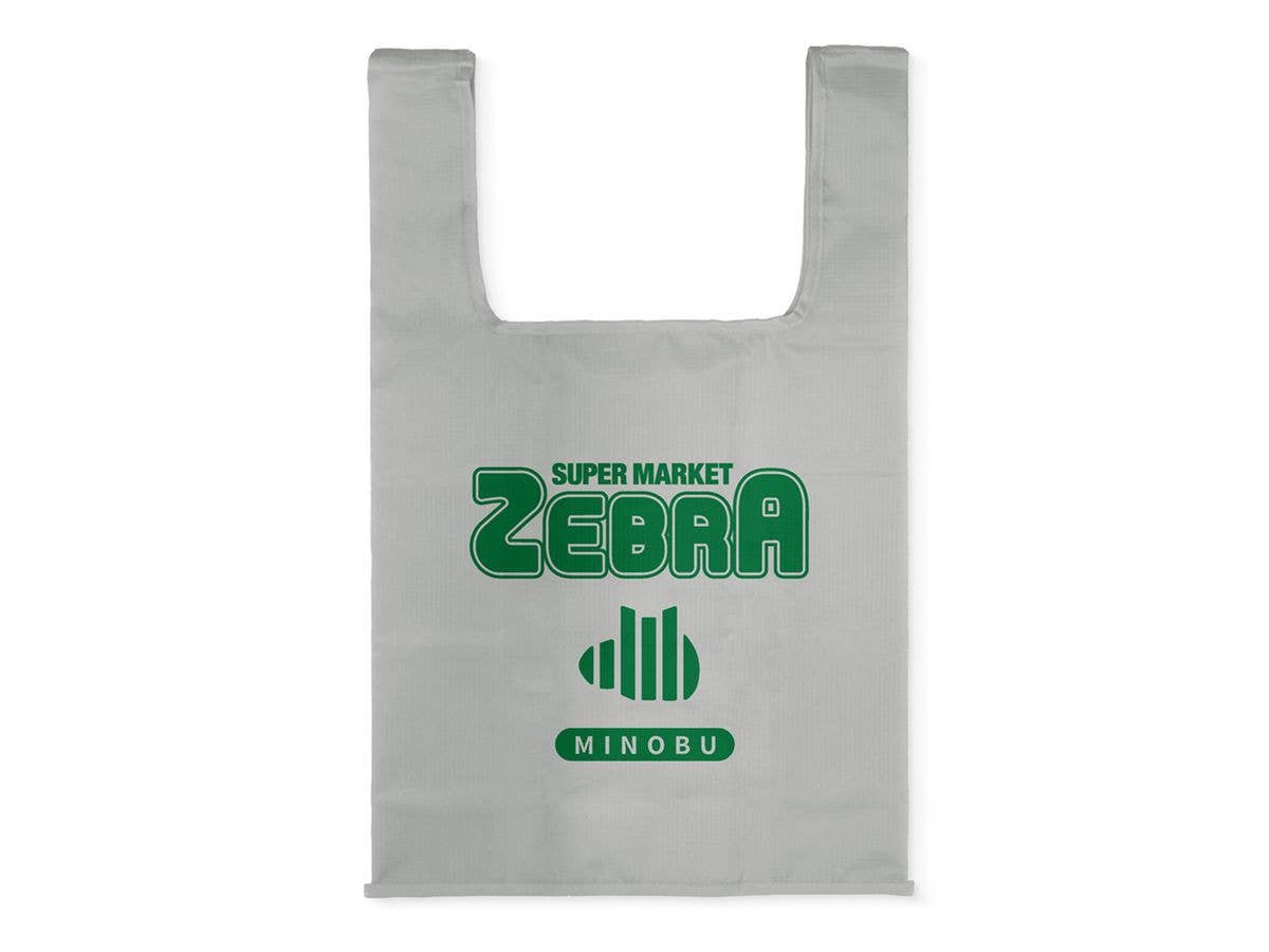 Yuru Camp Season3: Zebra Eco Bag / Gray