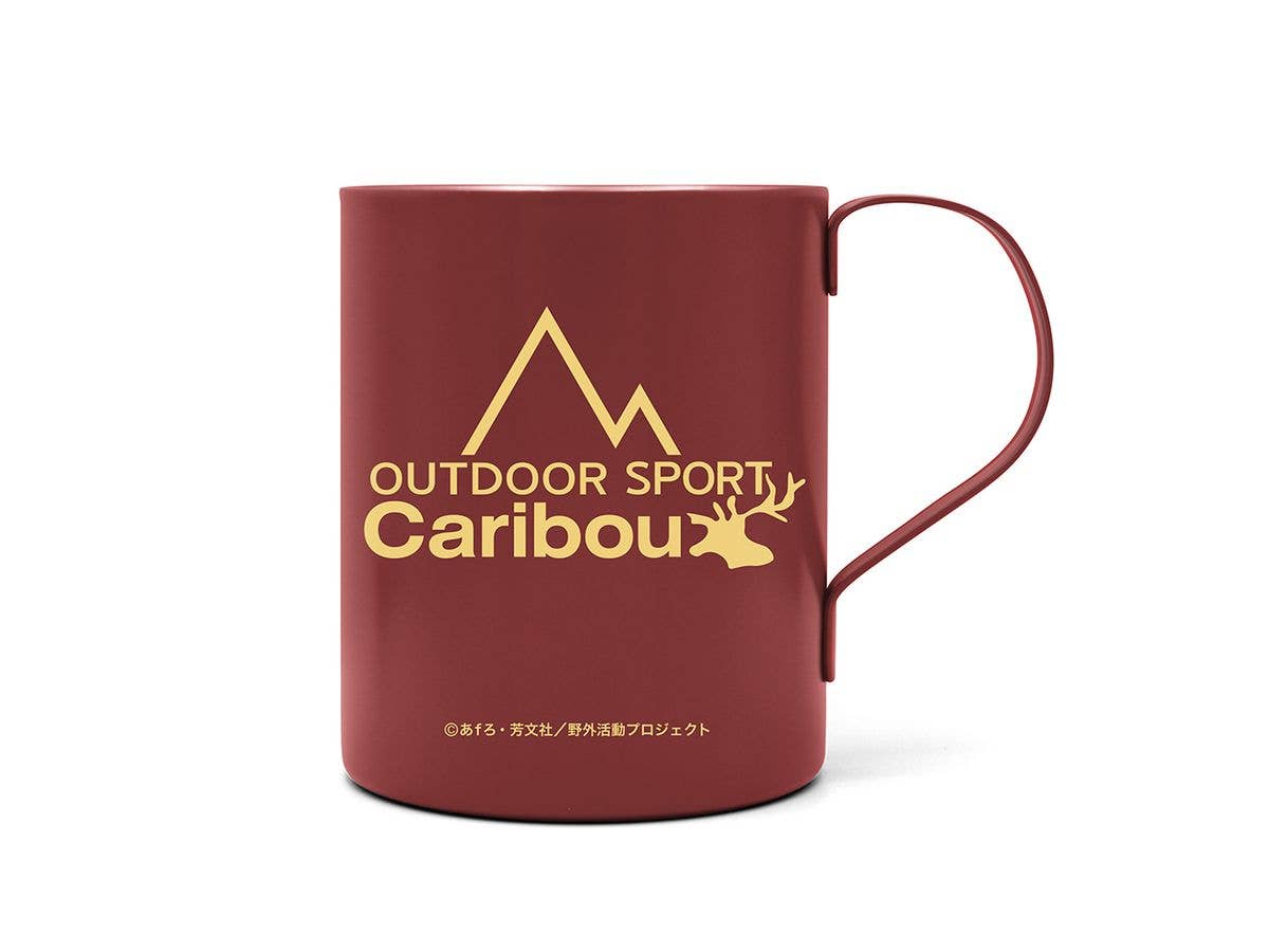 Laid-Back Camp Season 3: Caribou Double-Layered Stainless Steel Mug (Painted) / Red