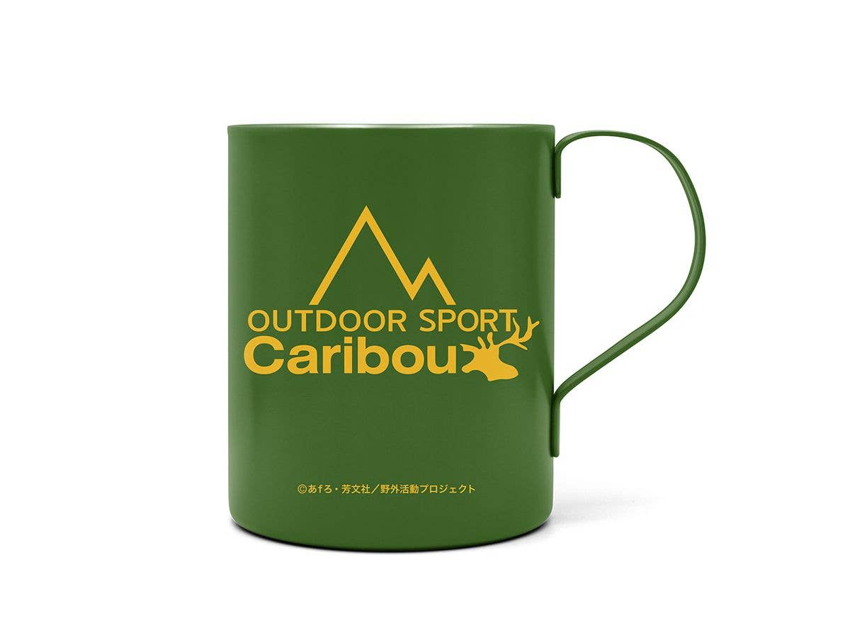 Laid-Back Camp Season 3: Caribou Double-Layered Stainless Steel Mug (Painted) / Green