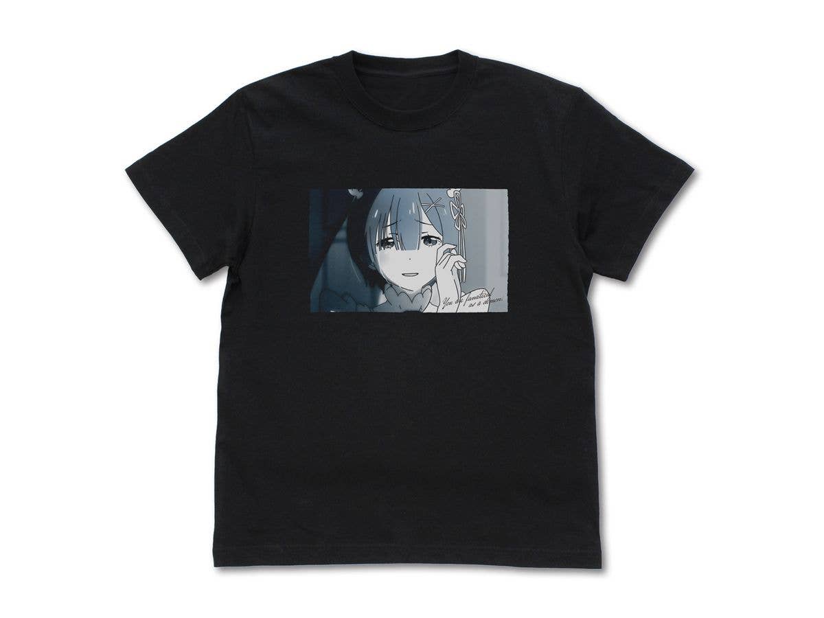 Re:Zero - Starting Life in Another World: Incredibly Amazing Photo T-Shirt / BLACK-M