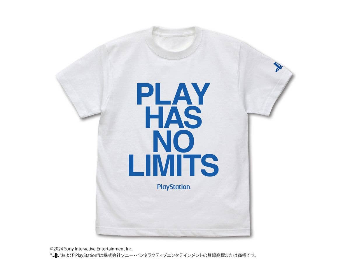 PlaySation: Play Has No Limits T-Shirt For PlayStation / White-L