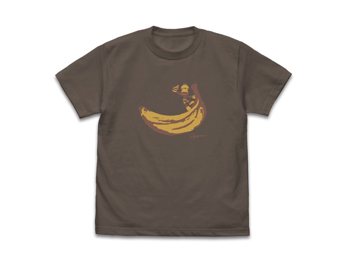 Sarugetchu: Piposaru Banana T-Shirt / Charcoal-L