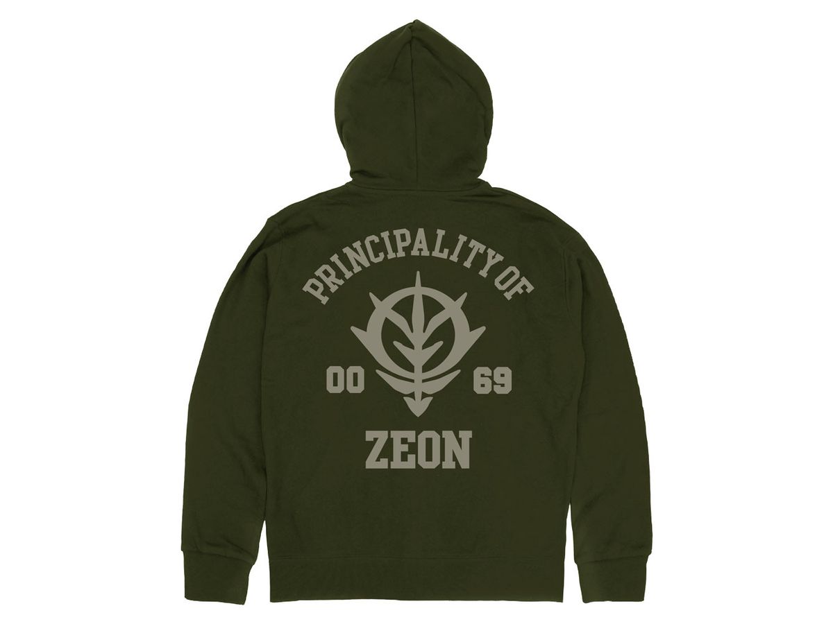 Mobile Suit Gundam: Principality Of Zeon Zip Hoodie Ver2.0 / Moss-XXL