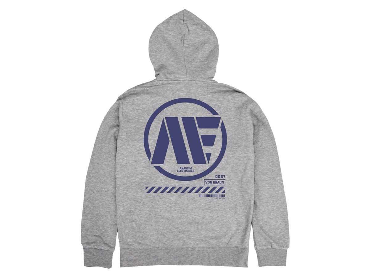 Mobile Suit Z Gundam: Anaheim Electronics Zip Hoodie / Mix Gray-XXL