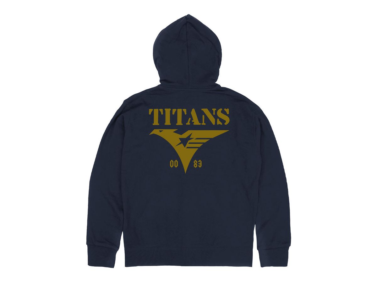 Mobile Suit Z Gundam: Titans U.C.0083 Zip Hoodie / Navy-XL