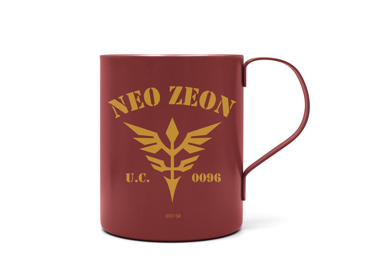 Mobile Suit Gundam Uc (Unicorn): Neo Zeon U.C.0096 Double Layer Stainless Steel Mug (Painted)