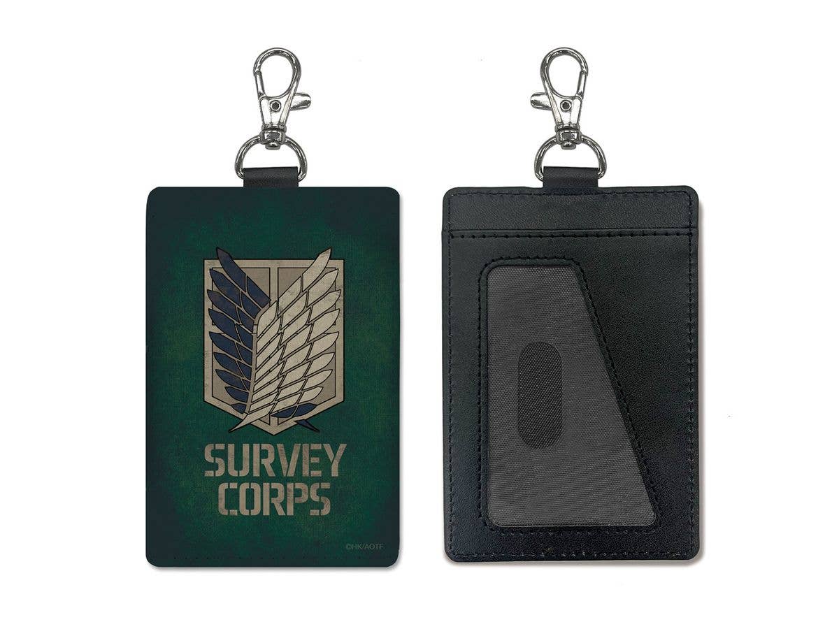 Attack on Titan: Survey Corps Pass Case (with carabiner clip)