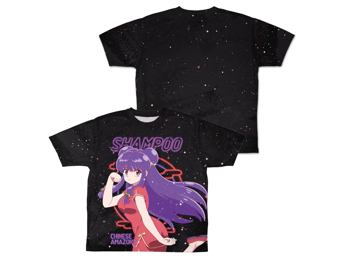 Ranma 1 / 2: Shampoo Double-Sided Full Graphic T-Shirt Neon Sign Ver. / S
