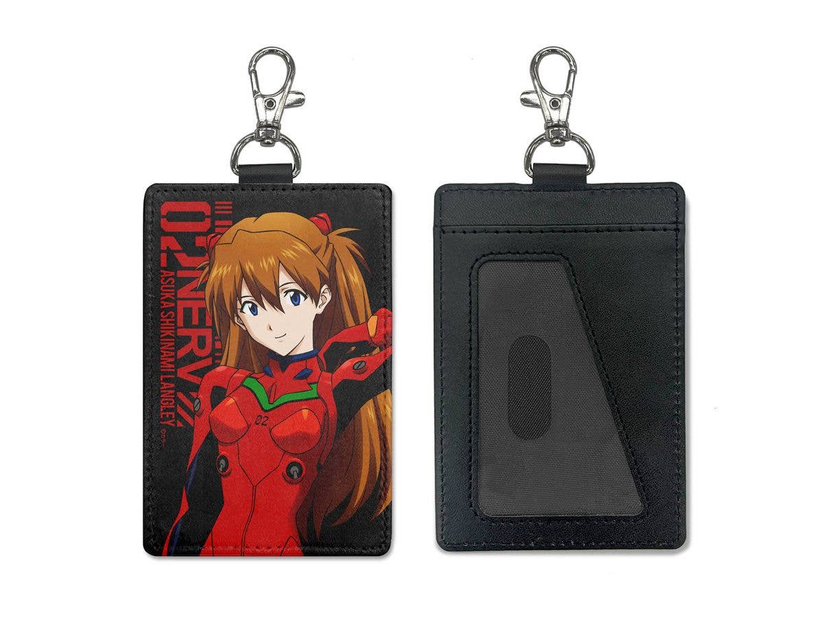 Evangelion: Asuka Langley Shikinami Pass Case (With Snap Hook)