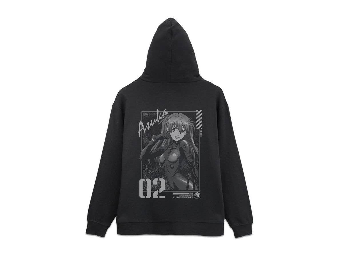 Evangelion: Shikinami Asuka Langley Zip Hoodie / Black-M