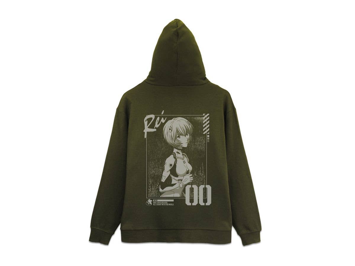 Evangelion: Ayanami Rei Zip Hoodie / Moss-L