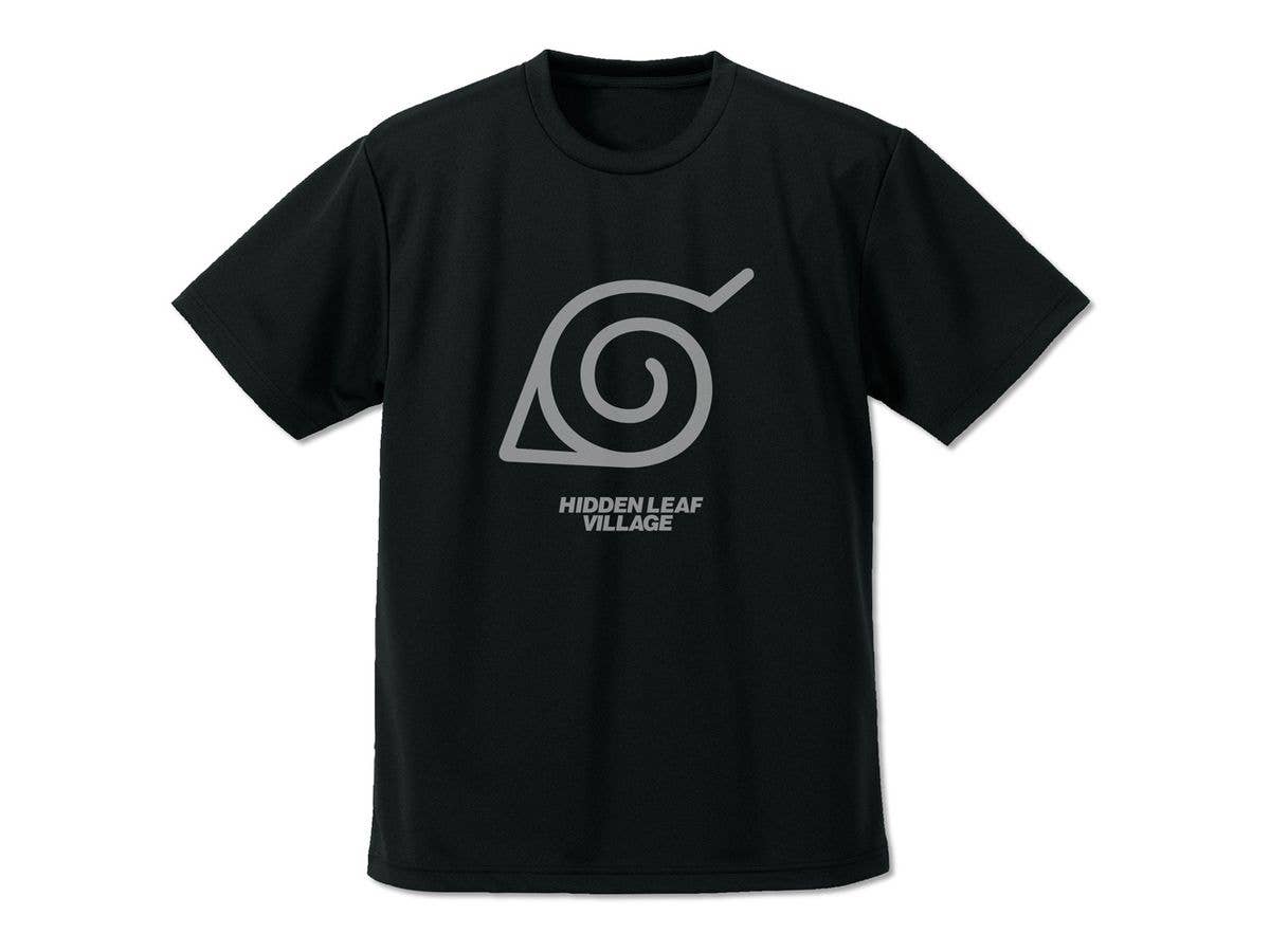 NARUTO Shippuden: Hidden Leaf Village Dry T-Shirt / BLACK-L