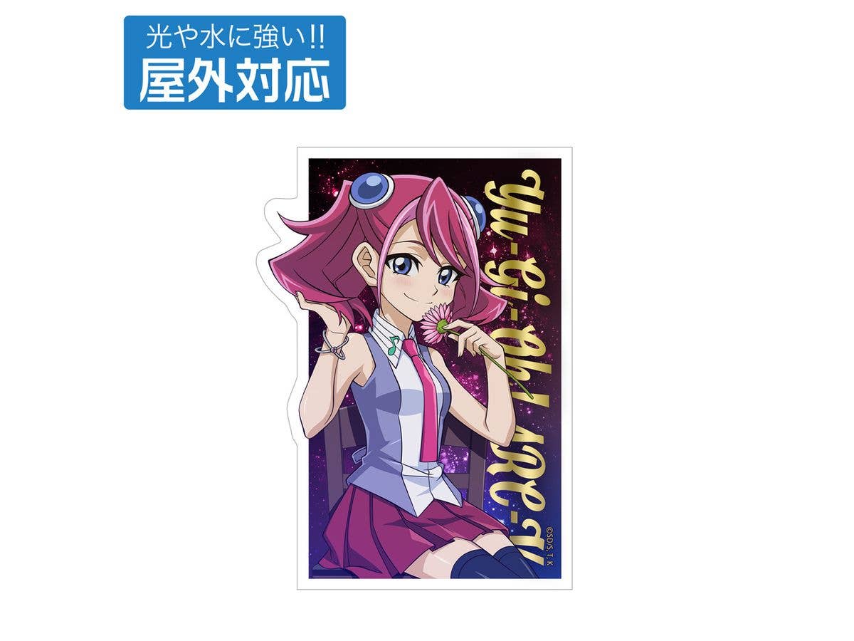 Yu-Gi-Oh! Arc-V: Newly Illustrated Yuzu Hiiragi Outdoor Sticker, Single Flickering Ver.