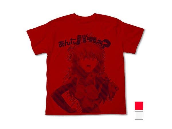Evangelion: Rebuild Of Evangelion Are You Stupid? T-Shirt / Red-XL