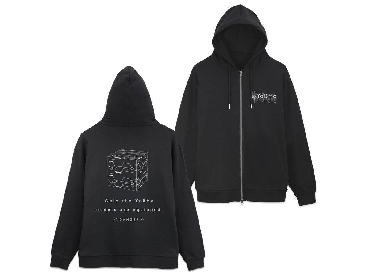 NieR:Automata Ver1.1A: YoRHa Unit Zip Hoodie / Black-XXL