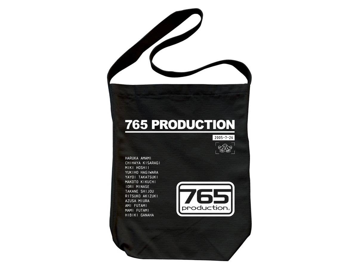 The Idolm@Ster: 765 Pro Logo Shoulder Tote Bag / Black