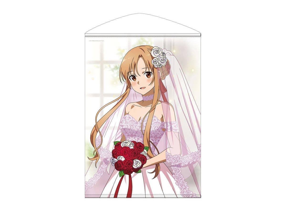 Sword Art Online: Original Illustration Of Asuna B2 Tapestry, Wedding Dress Ver.